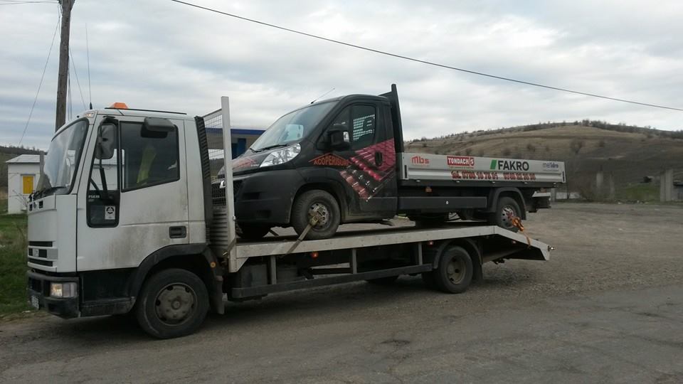 Tractări auto Iași — intervenție RIA Auto Trans